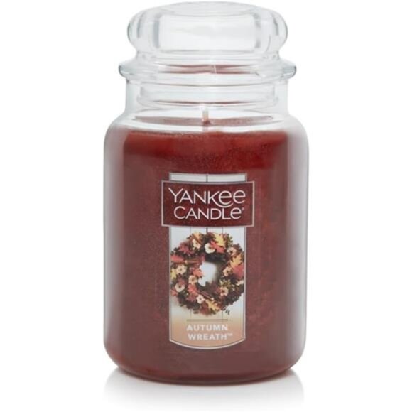 Autumn Wreath 22oz Aromatherapy Candle, Over 110 Hours,‎ Fall Scent, Single Wick - Picture 1 of 5